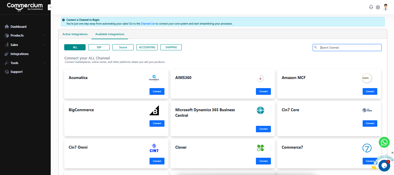 Commercium Dashboard