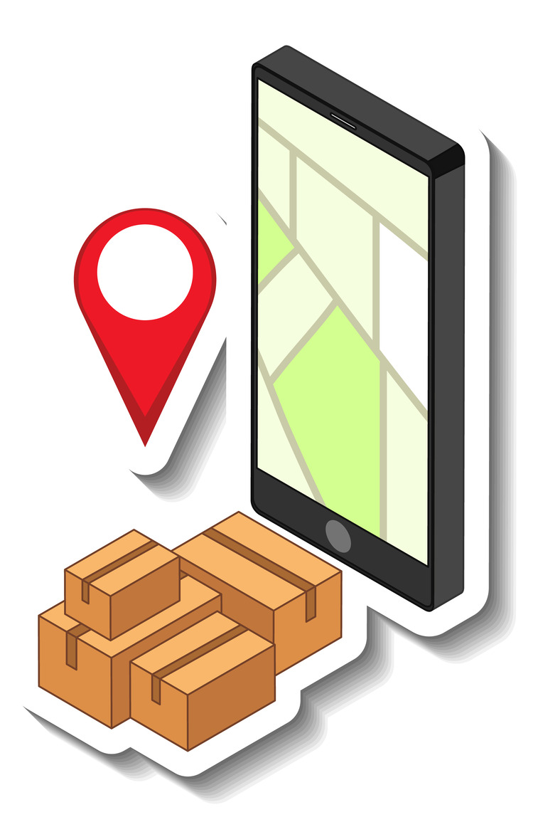 Real-Time Shipment Tracking Icon